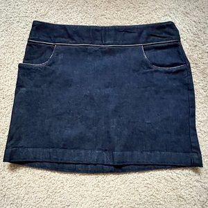 Denim Womens Mini Skirt with Pockets Size 6